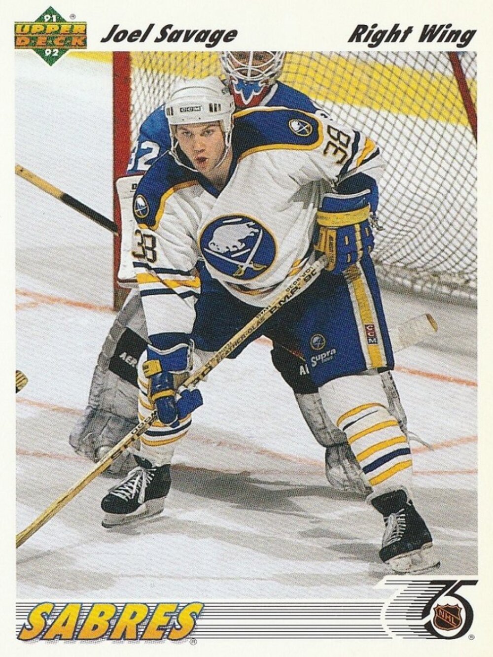 Joel Savage - 91/92 Upper Deck Hockey Card